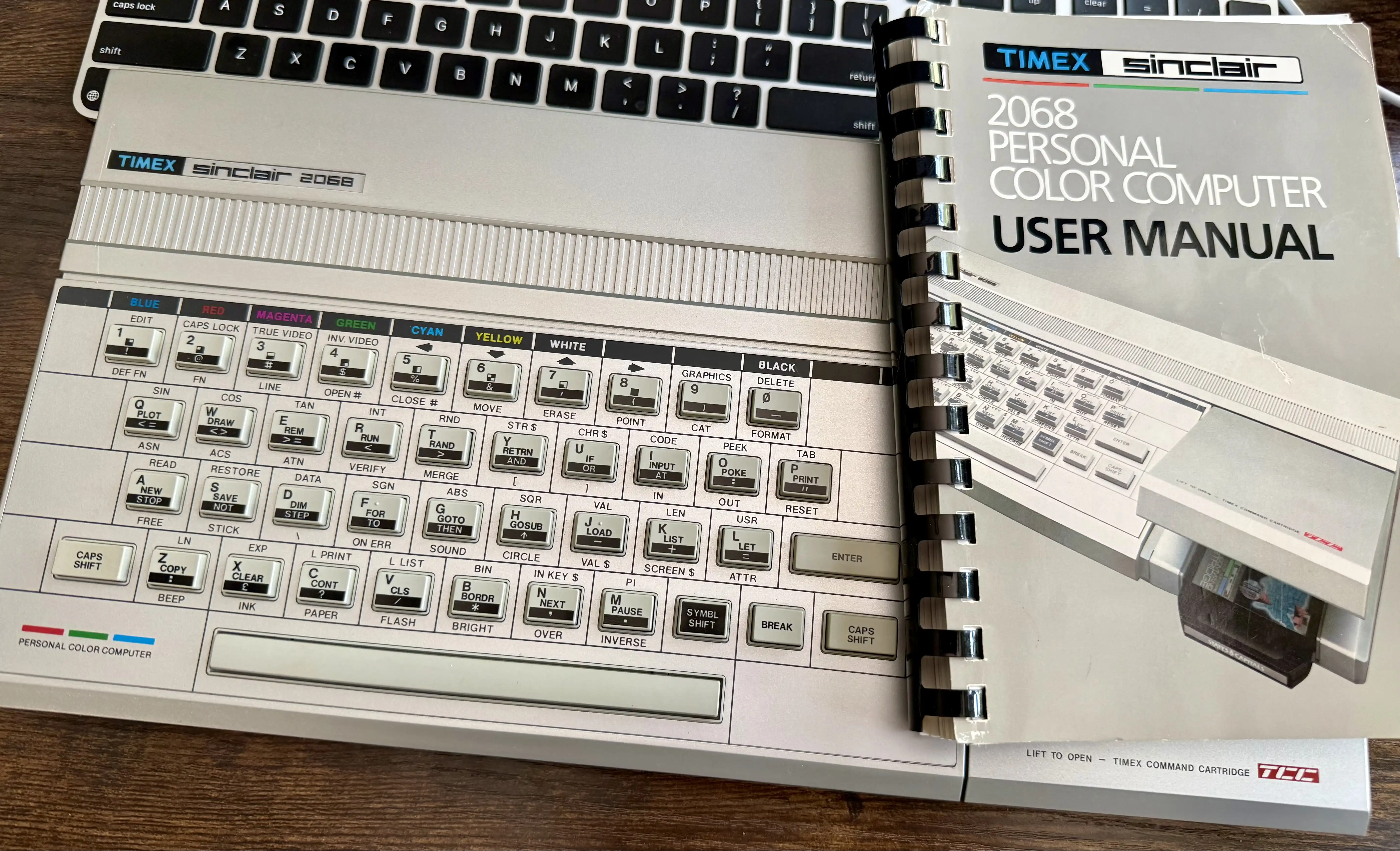 Timex Sinclair 2068 with user manual