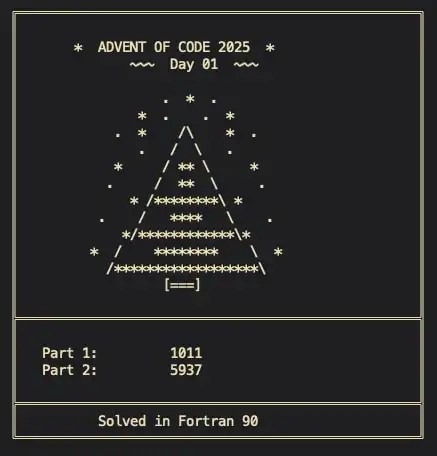 Advent of Code 2025 Day 1 was easy, so I challenged myself and did it ...
